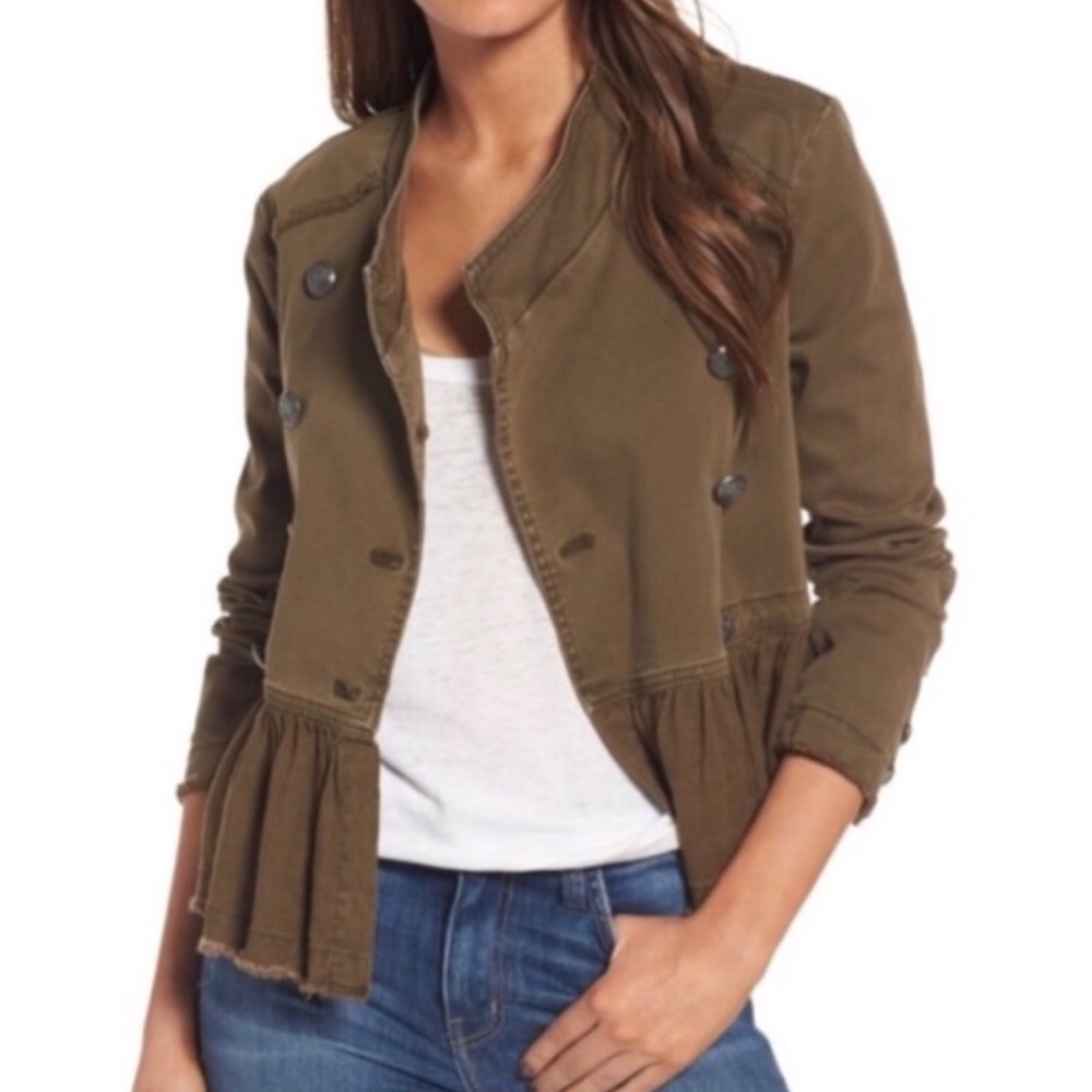 Free People Ruffle Military Jacket - Picture 6 of 6